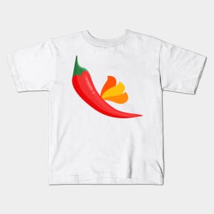 Pepper on fire Kids T-Shirt